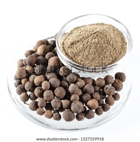 Ground Black Pepper Isolated in white