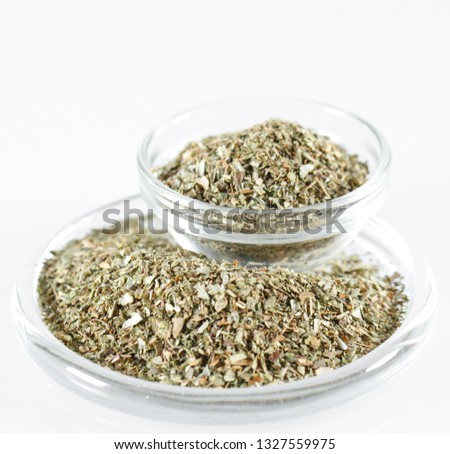 Dried Marjoram Isolated in white