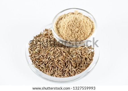 Cumin Isolated in white