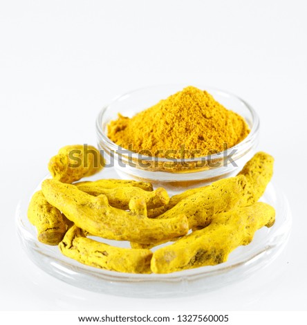 Turmeric Isolated in white