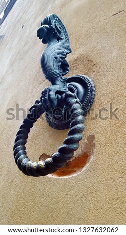 Metal Ring to Tie Horses in Siena, Tuscany, Italy 