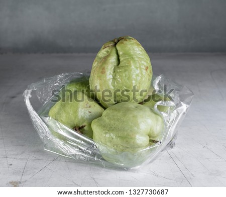 Guava in a plastic bag