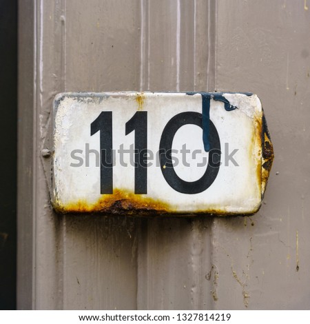 House number one hundred and ten (110)
