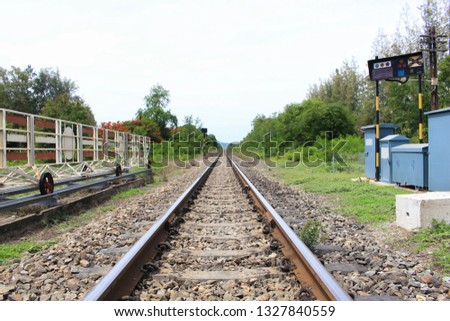 Railway, or railroad in thailand