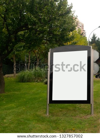 Empty billboard  advertising boards