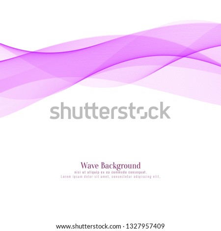 Beautiful pink wave design vector background