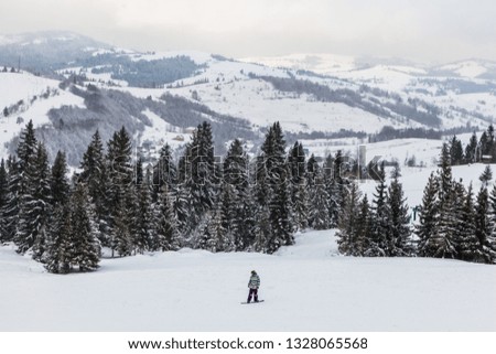 winter landscape, mountains, forest, park, nature, trees, snow, winter, alpine skiing, downhill skiing, ski resorts, resort, skis, ski lift, sport, winter sport