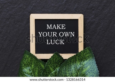 Motivational/Inspirational quotes - Make your own luck