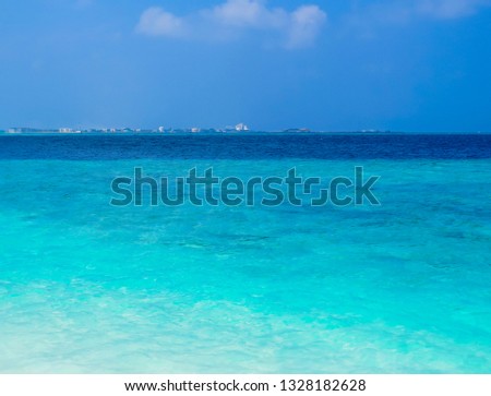Beach in Villingili, Maldives 