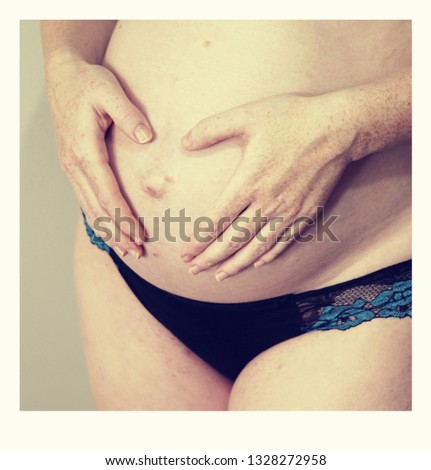 mother's pregnant belly
