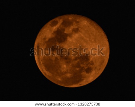 The RED moon