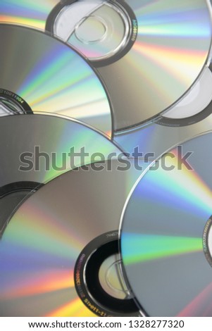 CD and DVD background - Image 