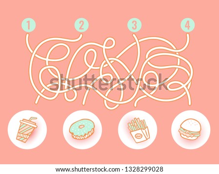 Illustration for competitions of customers, a riddle, a labyrinth. Print for the designer. The avatar element for the player. Royalty-Free Stock Photo #1328299028