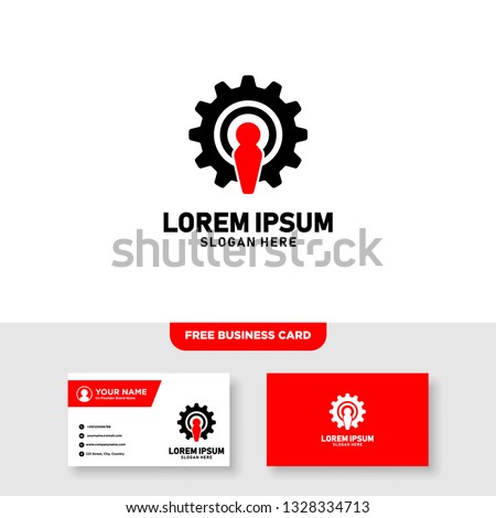 Automotive Logo, Free Business Card Template - Vector