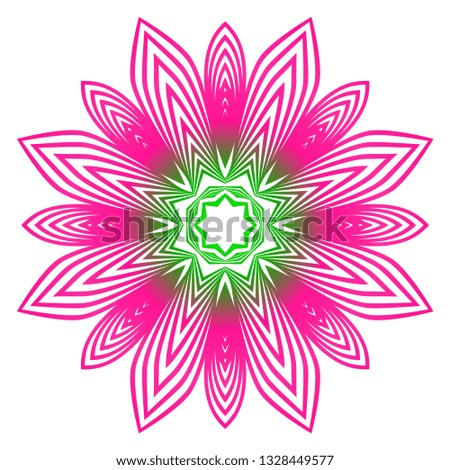 Vector Floral Mandala. Vintage Decorative Elements. Vector Illustration.