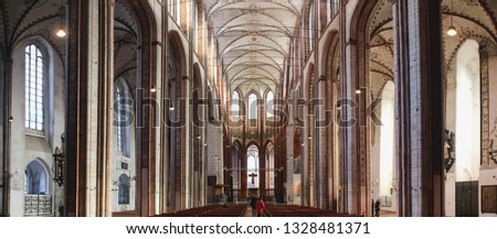 city of luebeck germany cathedral of mary - in German Marienkirche Royalty-Free Stock Photo #1328481371
