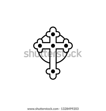 saint Patrick, cross, Ireland icon. Element of Ireland culture icon. Thin line icon for website design and development, app development. Premium icon