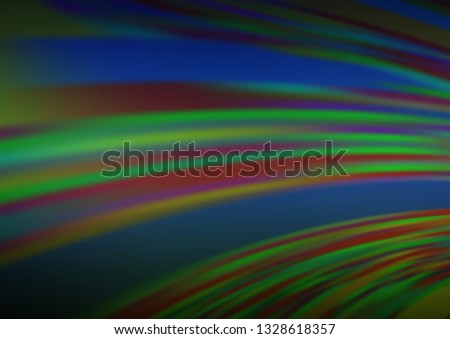 Dark Blue, Green vector bokeh template. A vague abstract illustration with gradient. The template can be used for your brand book.