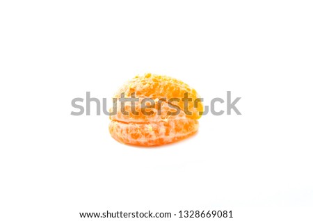 The orange with the white background