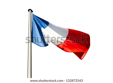 France flag on a white background