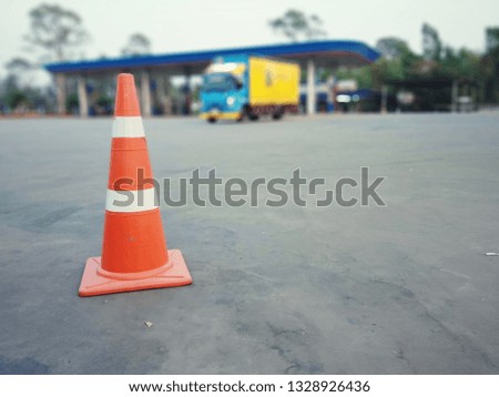 Red cone prevents road accidents