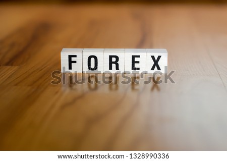 FOREX word written on wood block