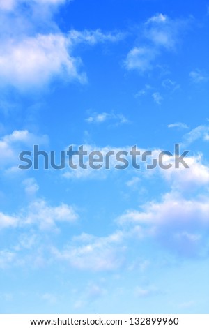 blue sky clouds Royalty-Free Stock Photo #132899960