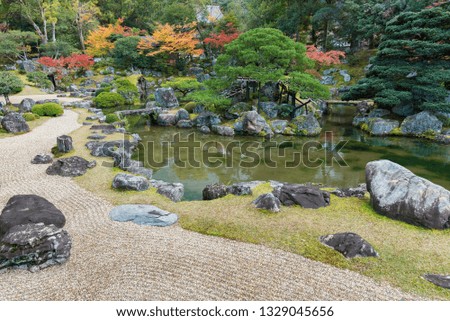 Japanese Garden in Kyoto, Japan