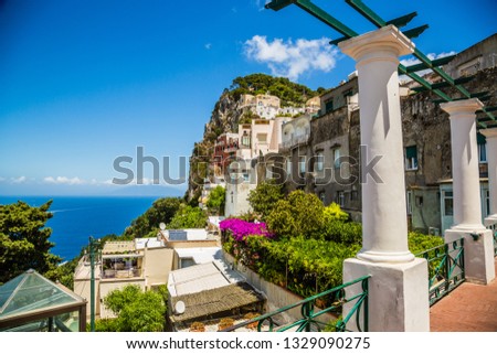 View of the island of Capri
