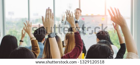 Human Resources Concept. Business Corporate People Success- Organization, Recruitment, Corporate Meeting, Conferences, Event Training . Asian Business Team. Royalty-Free Stock Photo #1329120518