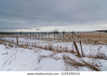 Winter Farm Field 