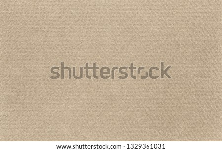 The texture of the canvas fabric is natural color. Horizontal abstract blank background for design ideas. Rustic linen.