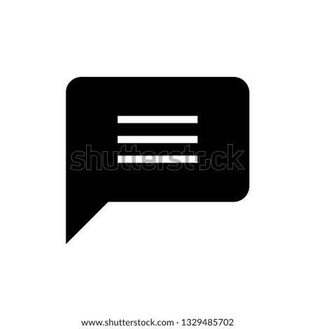 Comment Icon. Bubble Speech Illustration As A Simple Vector Sign & Trendy Symbol for Design, Conversation and Websites, Presentation or Mobile Application.