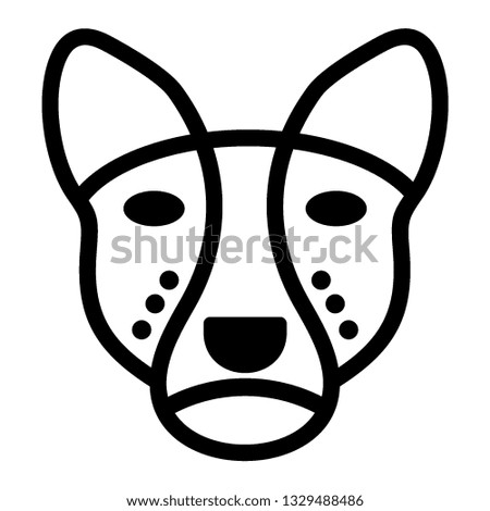 Pet dog icon, illustration icon dog. Symbol, logo illustration - Vector