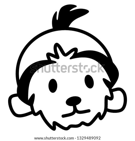 Pet dog icon, illustration icon dog. Symbol, logo illustration - Vector