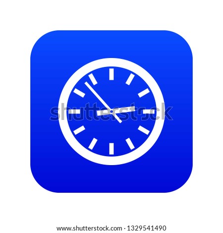 Watch icon digital blue for any design isolated on white vector illustration