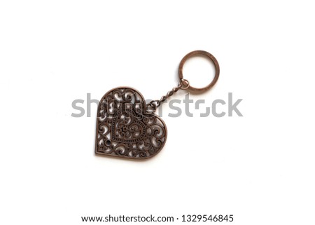 key chain isolated on white background.