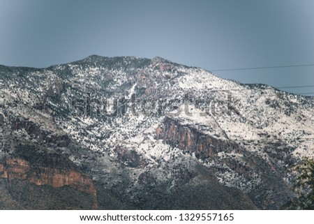 Snow on mountain