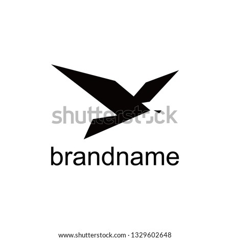 Flying bird logo template