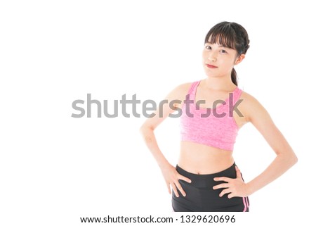 Young woman diet image