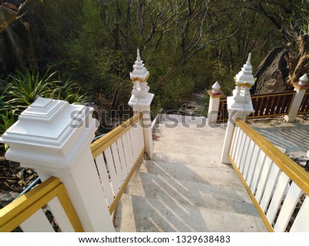 Architecture in Thai temples (Tham Pha sa buy Temple, Mae Tha District, Lampang Province)