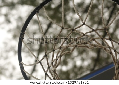 Basketball Net Close Up 