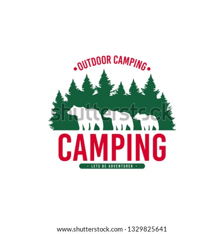 Camping and Outdoor Logo Design Concept