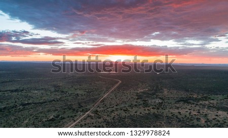 Sunset Namibia Africa Drone Shot