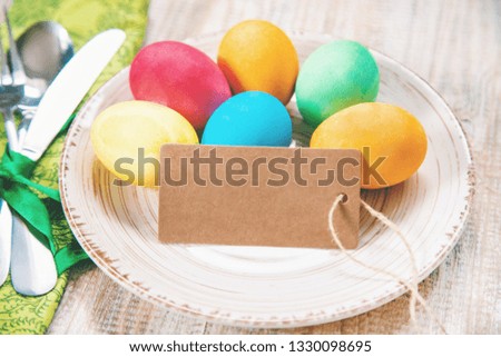 Easter photo. Happy easter. Eggs Selective focus holiday