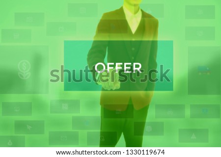 OFFER - technology and business concept