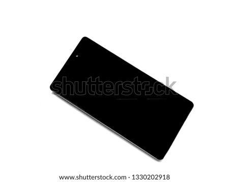 A mobile phone on white background, Thailand.