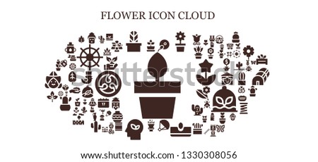 flower icon set. 93 filled flower icons.  Collection Of - Plants, Plant, Geisha, Cactus, Fertilization, Flower, Bouquet, Sow, Eco, Leaf, Terrarium, Grass, Planting, Wellness, Buddhism