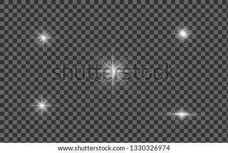 Lens flare, explosion, glitter, line, sun flash, spark and stars. Abstract special effect element design