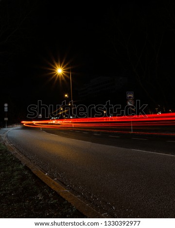 Long Exposure Photography of a Car in Mannheim, Germany